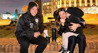 Federico Valverde y familia en Carrasco