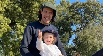 Cavani y su hija India