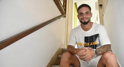 Matías Alfonso en su casa en la zona de Tres Cruces