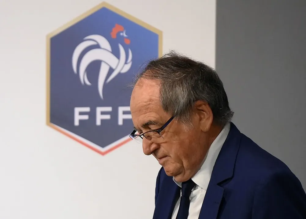 Noël Le Graët presidente de la Federación Francesa de Fútbol envuelto en un escándalo