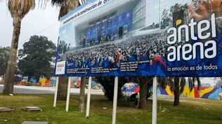 Las obras en el ANTEL Arena continúan luego de la suspensión.
