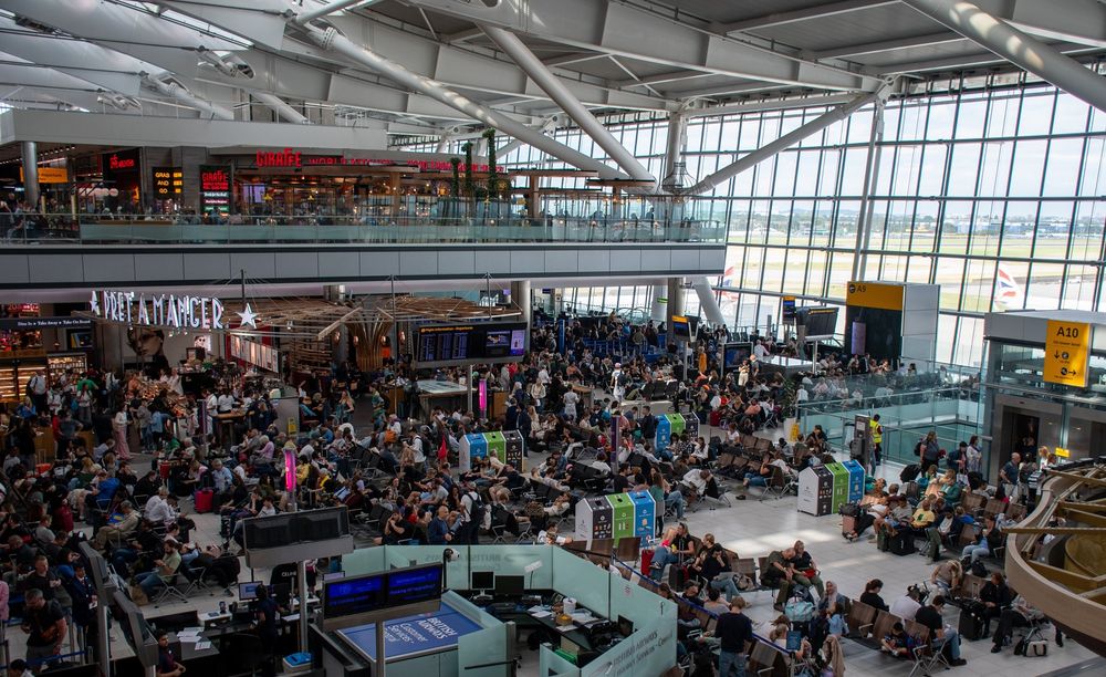 Imagenes del aeropuerto Heathrow, Londres.&nbsp;