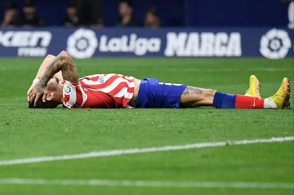 Josema Giménez se lesionó nuevamente en Atlético de Madrid
