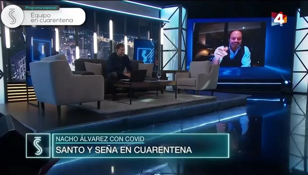 Ignacio Álvarez condujo Santo y Seña a distancia por estar en cuarentena