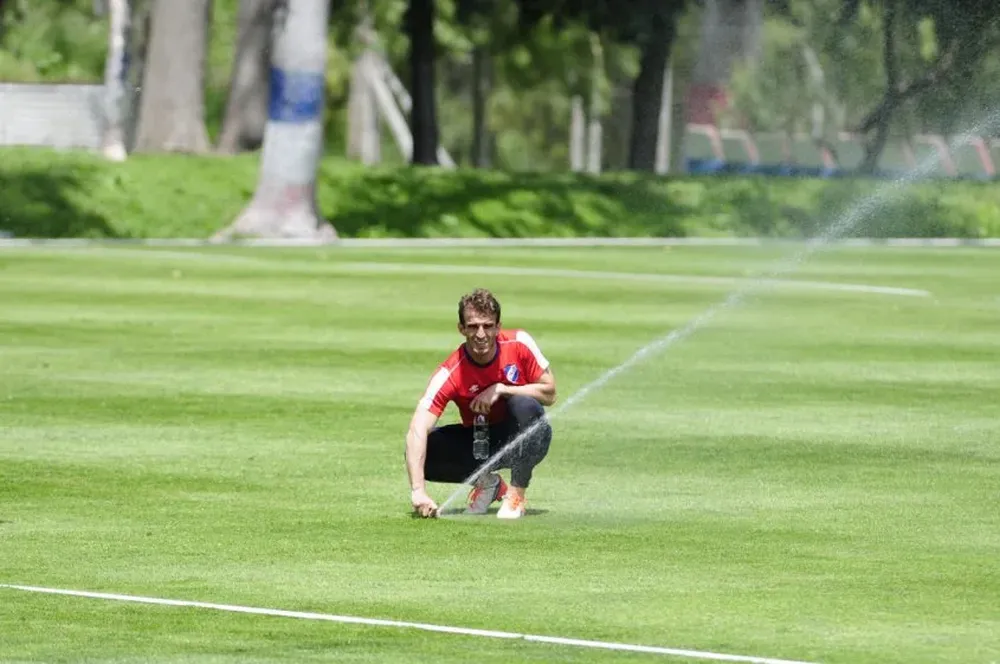 Iván Alonso, en la práctica del martes en Los Céspedes