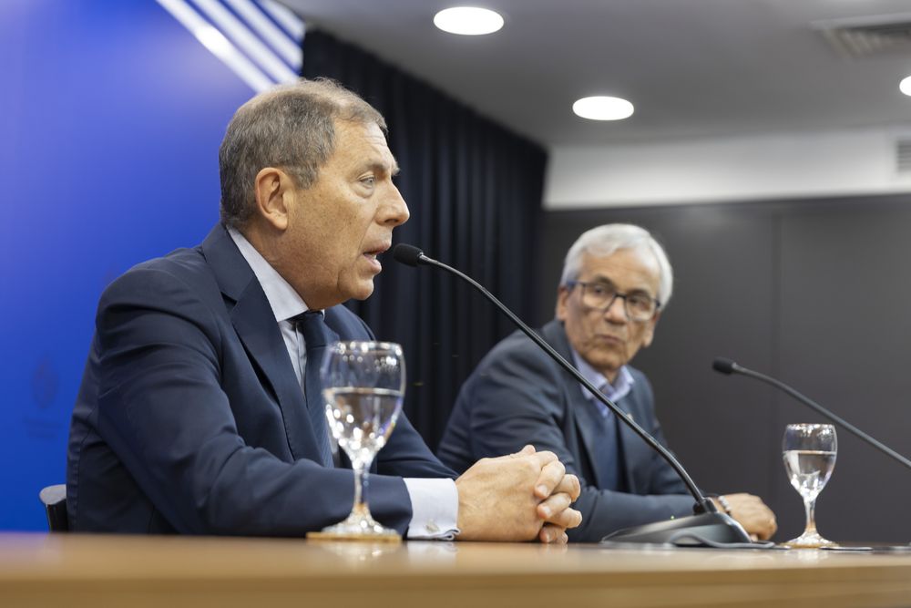 Oddone y Castillo durante la presentación de las pautas&nbsp;