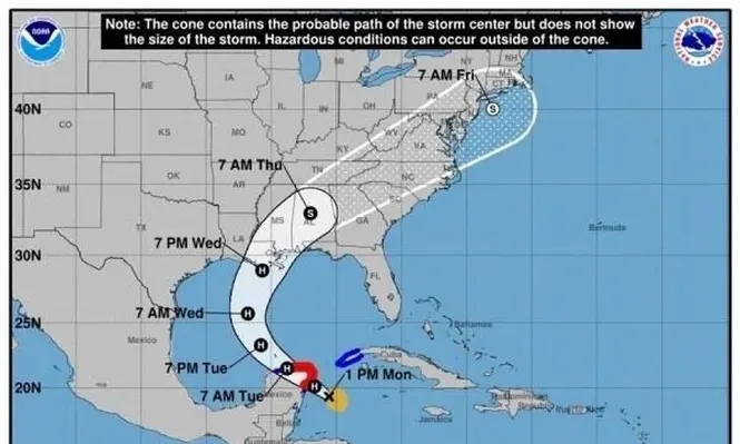 Zeta se convierte en huracán al acercarse al Caribe mexicano