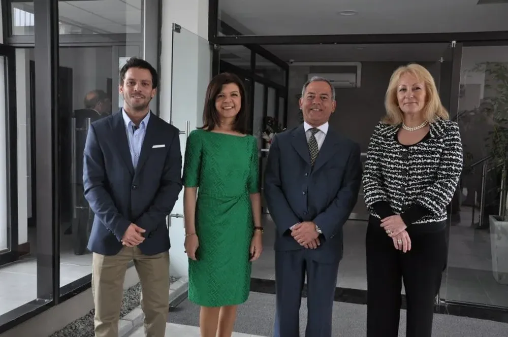 Juan, Silvana y Christian Sarubbi y Carolina Cosse
