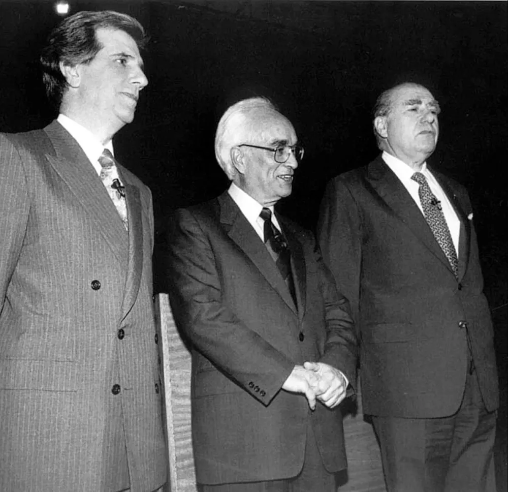 Debate presidencial entre Julio María Sanguinetti y Tabaré Vázquez, en 1994.