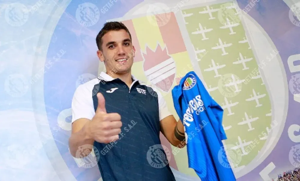 Arambarri con la camiseta de Getafe