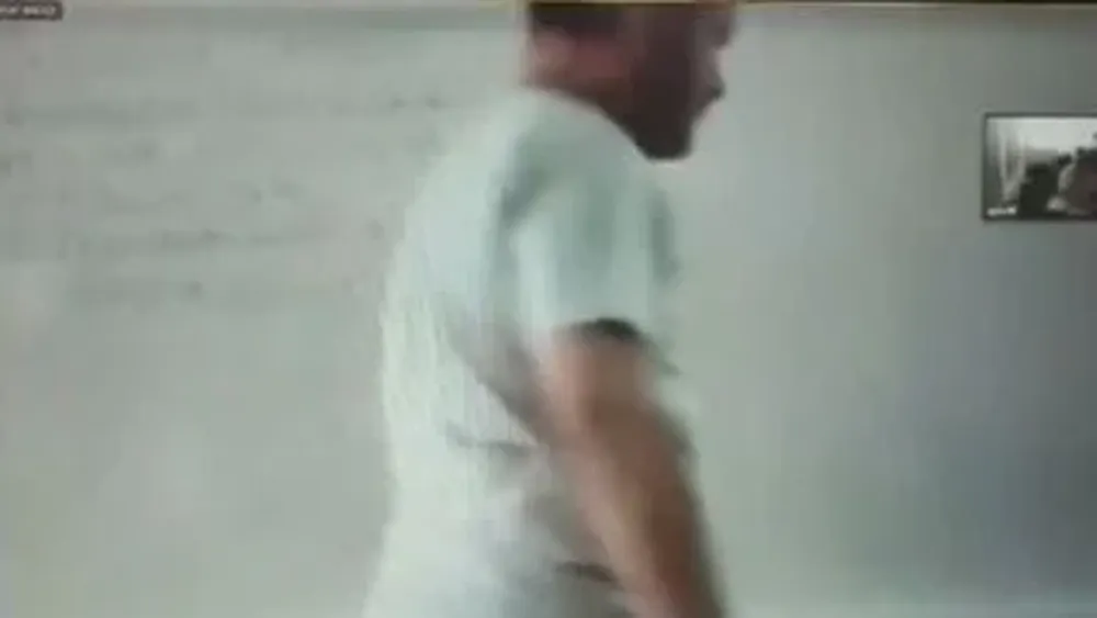 Captura de pantalla del video subido a TikTok