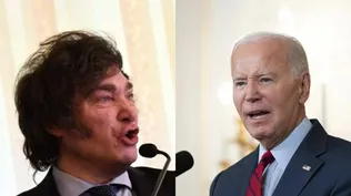 Javier Milei y Joe Biden