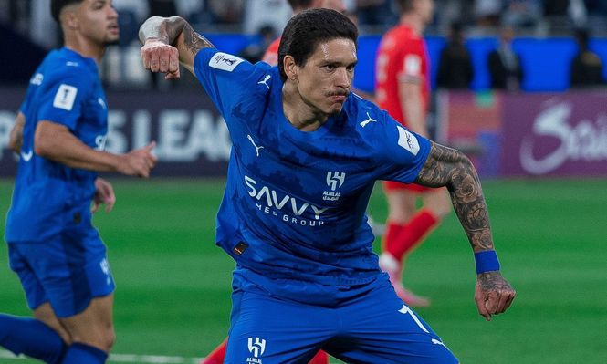 Darwin Núñez celebra un nuevo gol para Al-Hilal