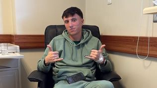 Germán Barbas tras su operación