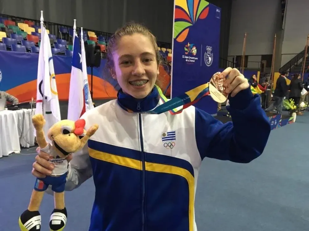 Alonsina Grippoli, ganó medalla de bronce, en judo, en los Juegos Sudamericanos de la Juventud