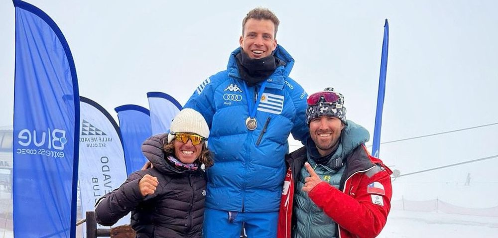 El uruguayo Nicolás Pirozzi en el Valle Nevado Spring Series disputado en Chile