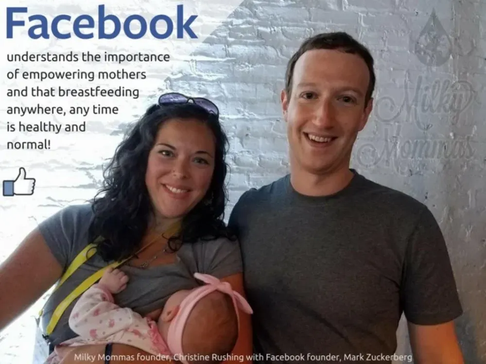 Mark Zuckerberg y Christine Rushing