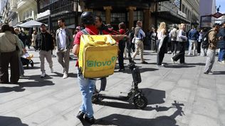 Repartidor de Glovo.