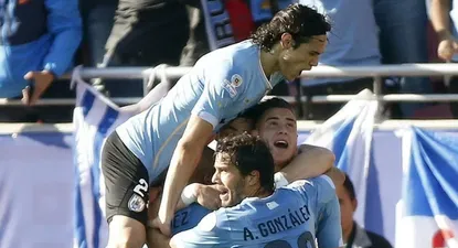 Cavani y el Tata en la selección