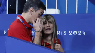 El presidente del Gobierno, Pedro Sánchez, y su mujer, Begoña Gómez, el pasado fin de semana en los Juegos Olímpicos de París.