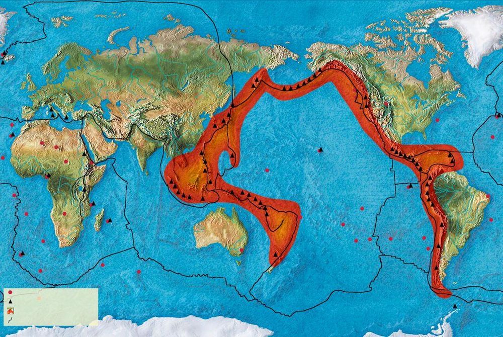 En el Anillo de Fuego del Pacífico ocurren el 90% de todos los sismos del mundo y el 80% de los terremotos más grandes. Y esa actividad favorece la creación de depósitos de minerales.