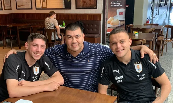 Edgardo Lasalvia con Valverde y Cabecita Rodríguez