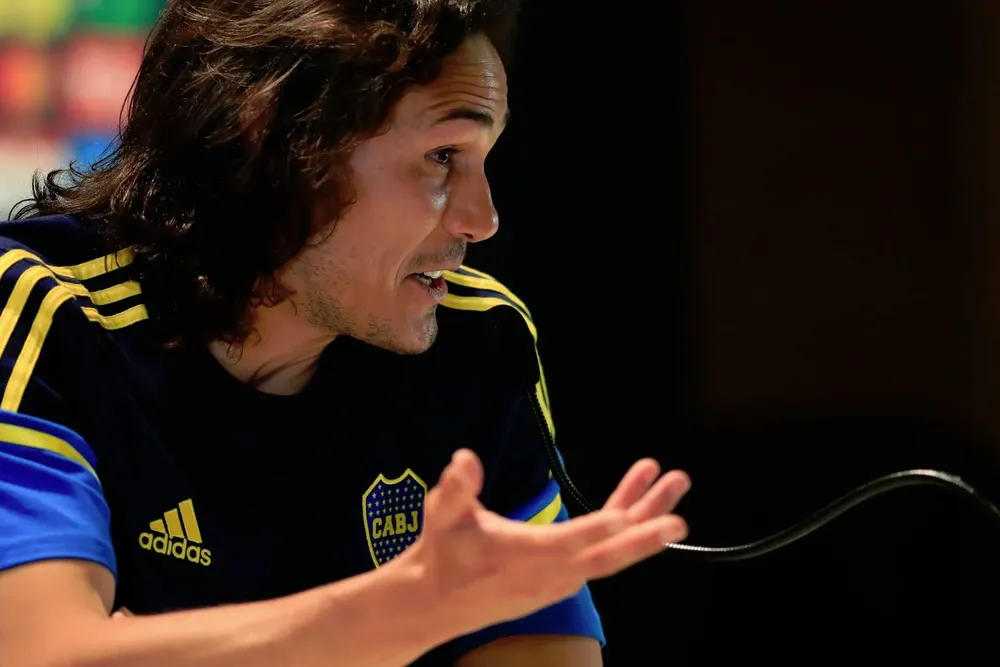Edinson Cavani habló en conferencia de prensa previo a la final de la Copa Libertadores con Boca ante Fluminense