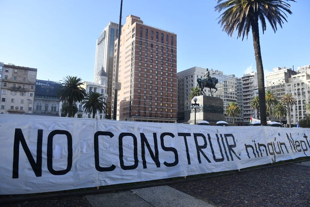 Manifestación contra el proyecto Neptuno.&nbsp;