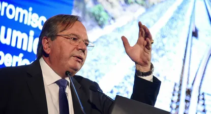 El ministro de Transporte y Obras Públicas saliente, José Luis Falero