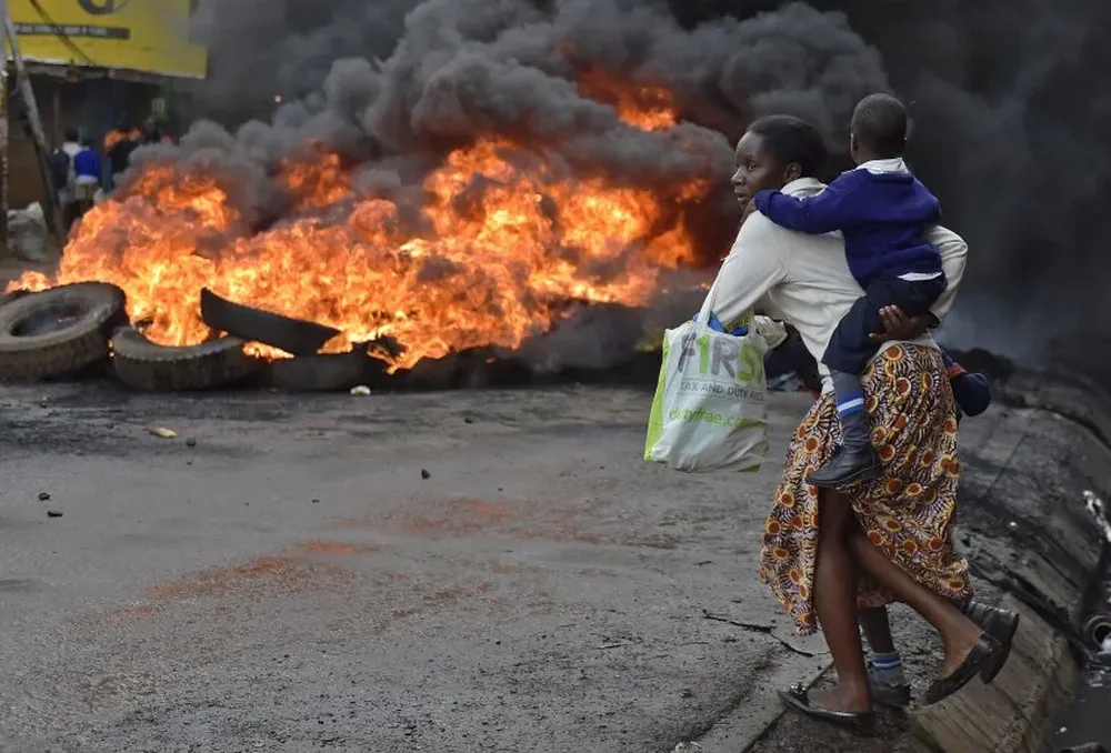 Las protestas por un cambio de mandato en Nairobi, Kenia.