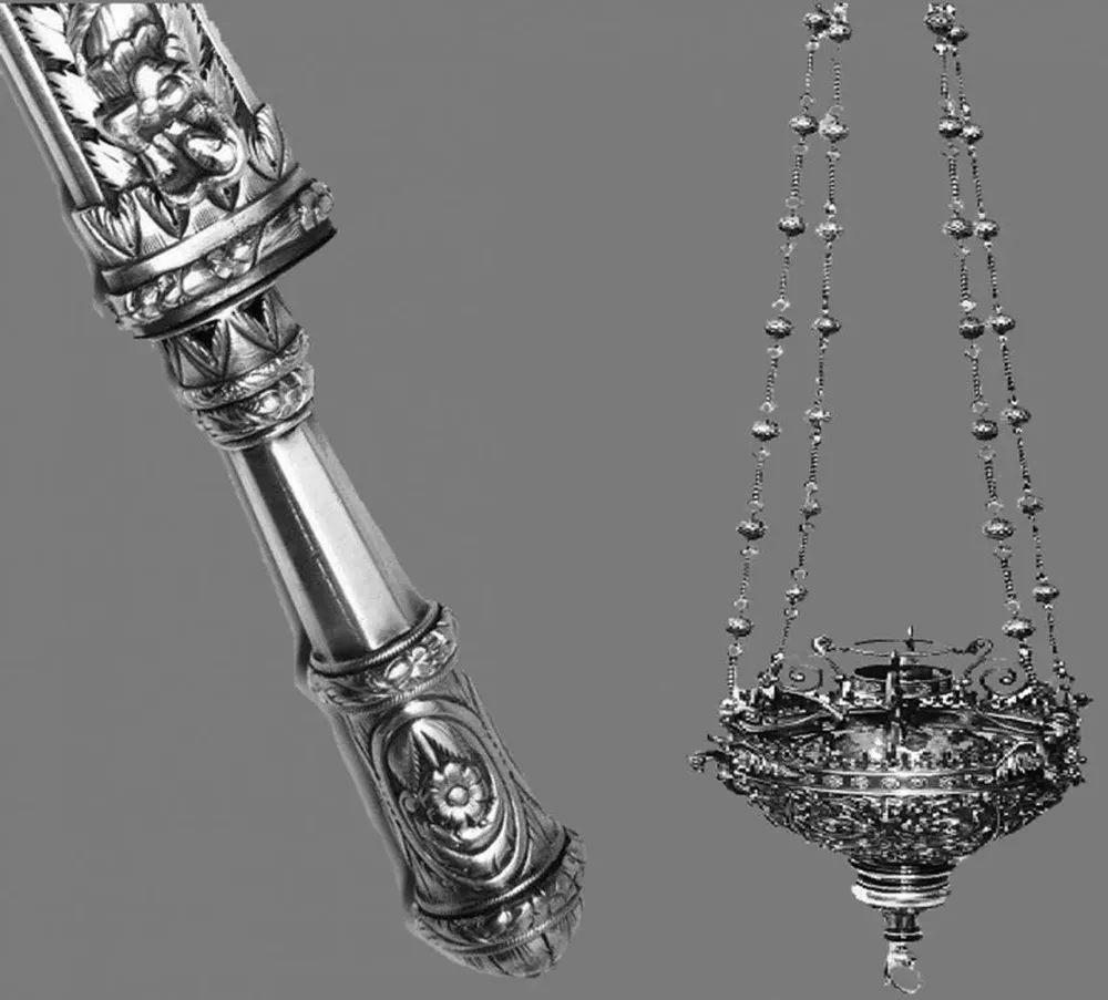 El cuchillo y la lámpara votiva, lo más costoso y atractivo en Arte & Alhajas