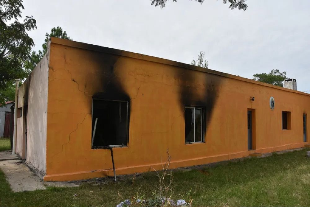 La escuela de Cardozo Chico que fue incendiada&nbsp;