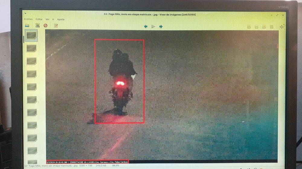 Foto compartida por la defensa de la familia de Jenifer para buscar a los implicados en el accidente