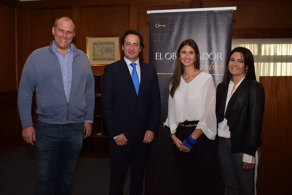 Fernándo Auersperg, Ignacio Munyo, Ana Inés Maranges y Silvia Gularte