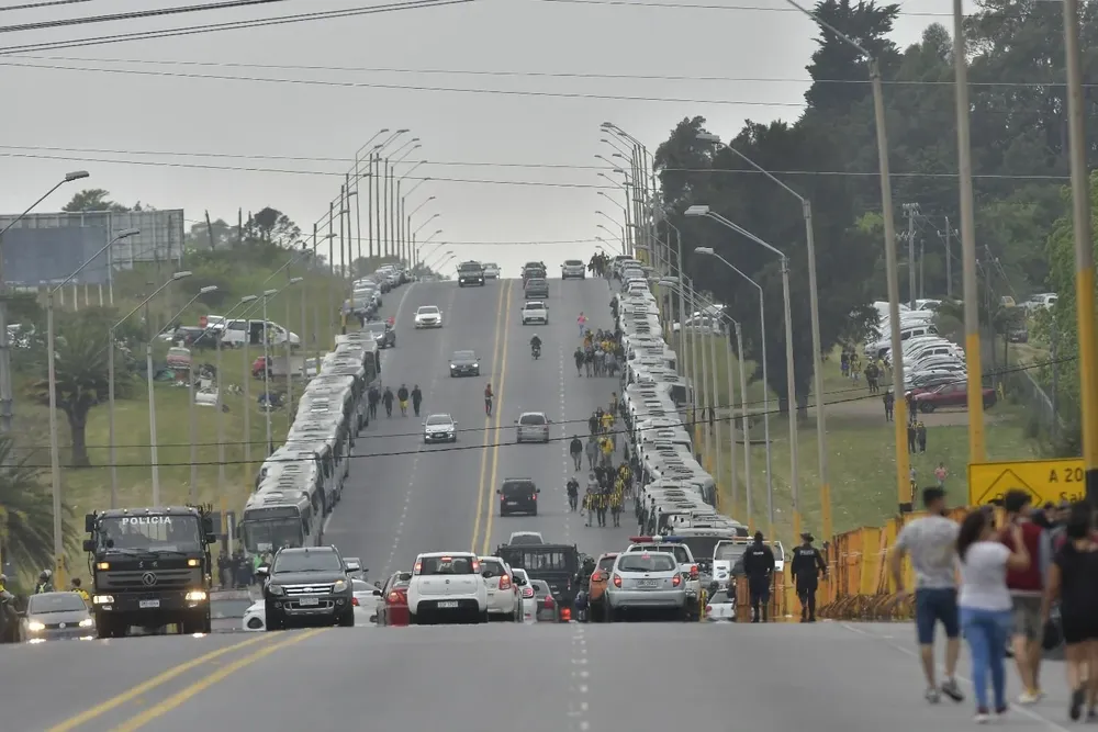 Caminera recomienda evitar inmediaciones del estadio aurinegro.
