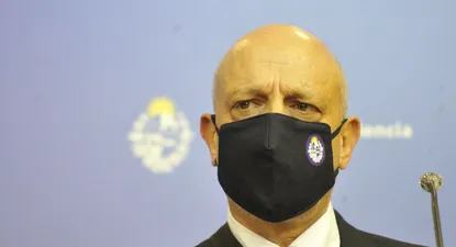 Rafael Radi en conferencia de prensa, Presidencia.