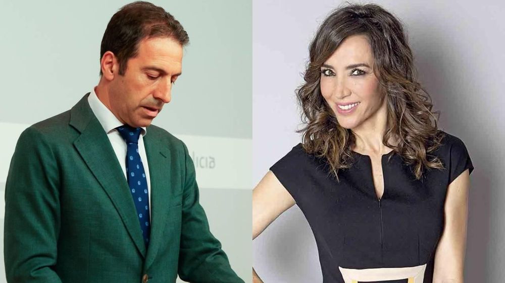 El consejero de la Junta de Galicia Alfonso Villares y la presentadora de TV Paloma Lago