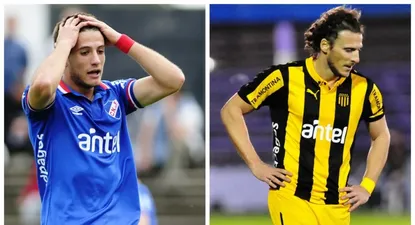 Leandro Barcia y Diego Forlán, derrotados en canchas chicas