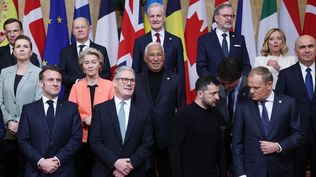 Líderes europeos en una cumbre reciente sobre el rearme militar en el continente