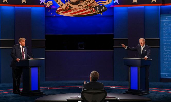 Debate Biden vs Trump: a punto de salir al escenario, ¿esta vez se darán la mano?