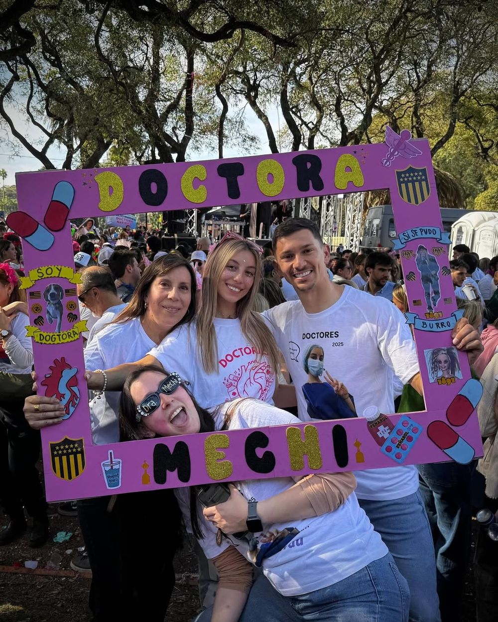 El festejo del recibimiento de Mechi Carrau, la pareja de Maxi Silvera