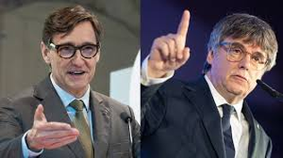 Salvador Illa y Carles Puigdemont