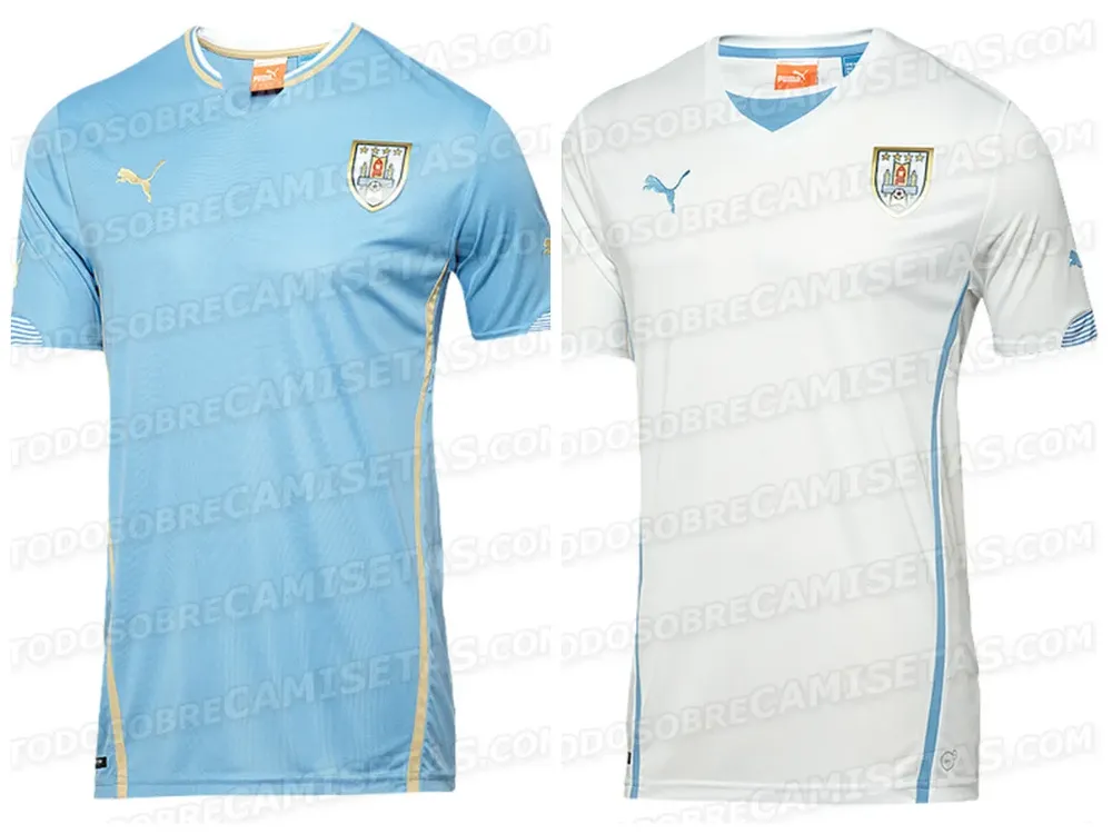 Si Uruguay va al Mundial, así serán las camisetas