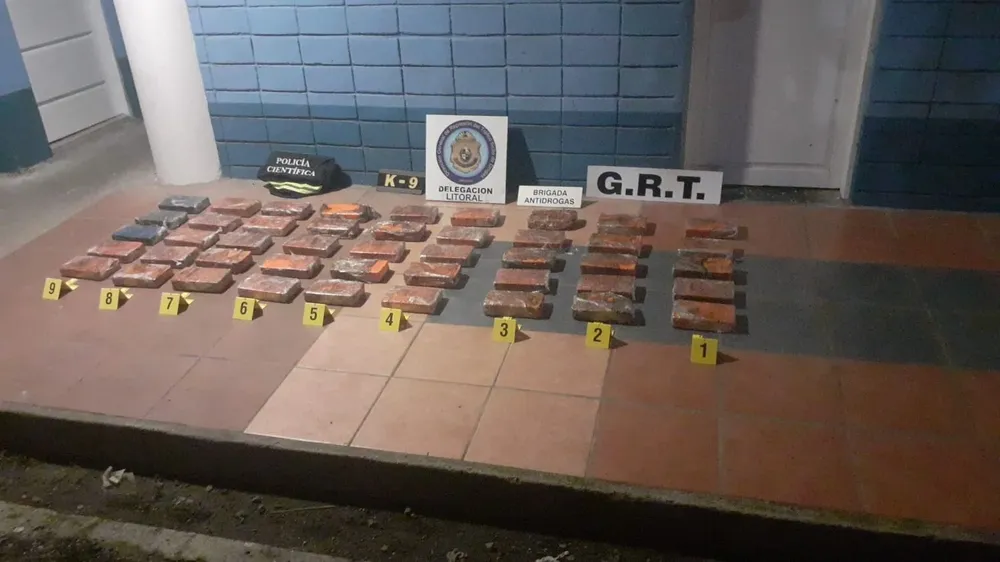 La droga incautada en Salto el 20 de setiembre