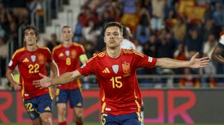 El centrocampista de la selección española Bryan Zaragoza