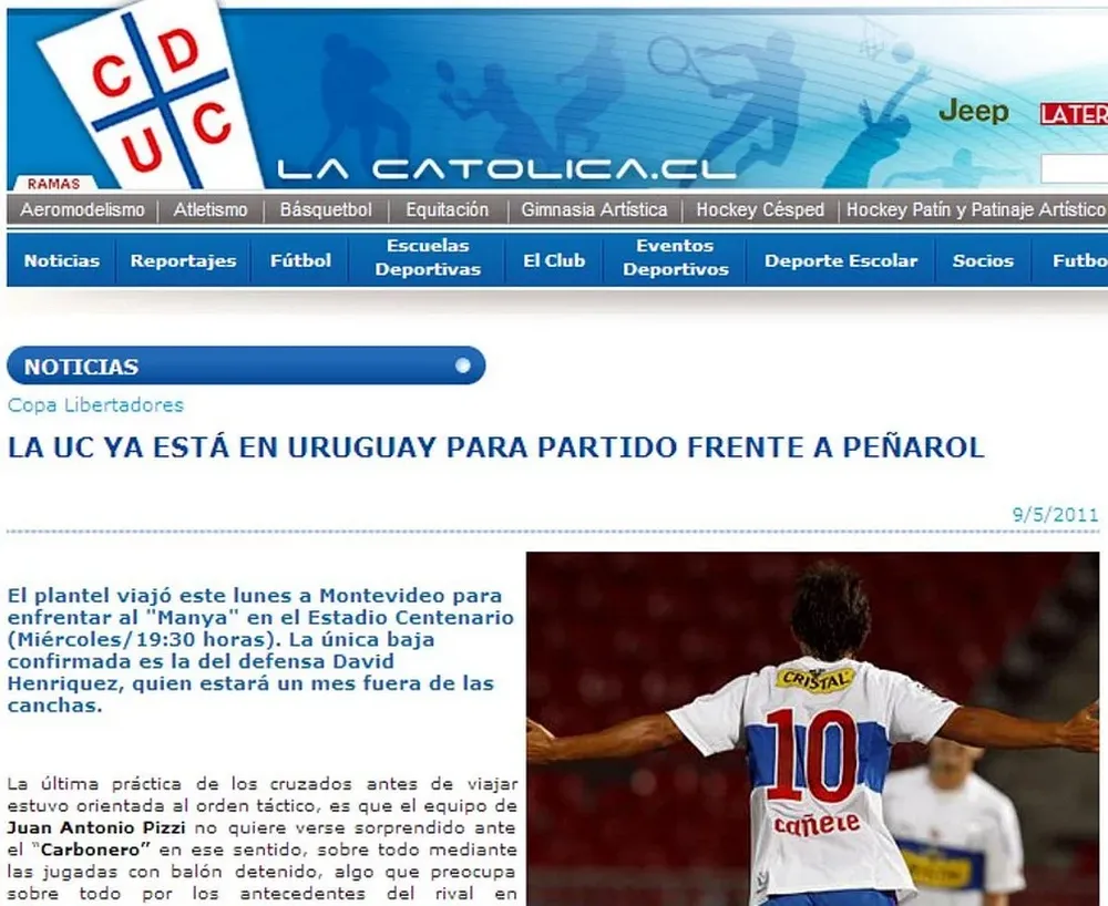 Imagen de la web de Universidad Católica