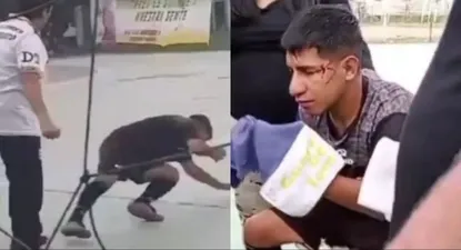 Un árbitro de baby fútbol fue noqueado por un DT en medio de un partido