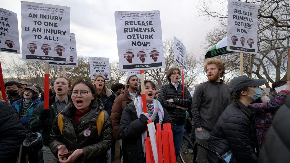La detención de Ozturk ha sido motivo de protestas en Massachusetts.