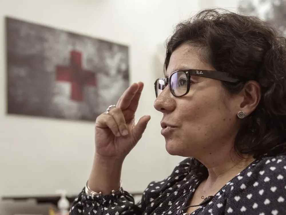 Marisela Silva, responsable de la Cruz Roja Internacional.
