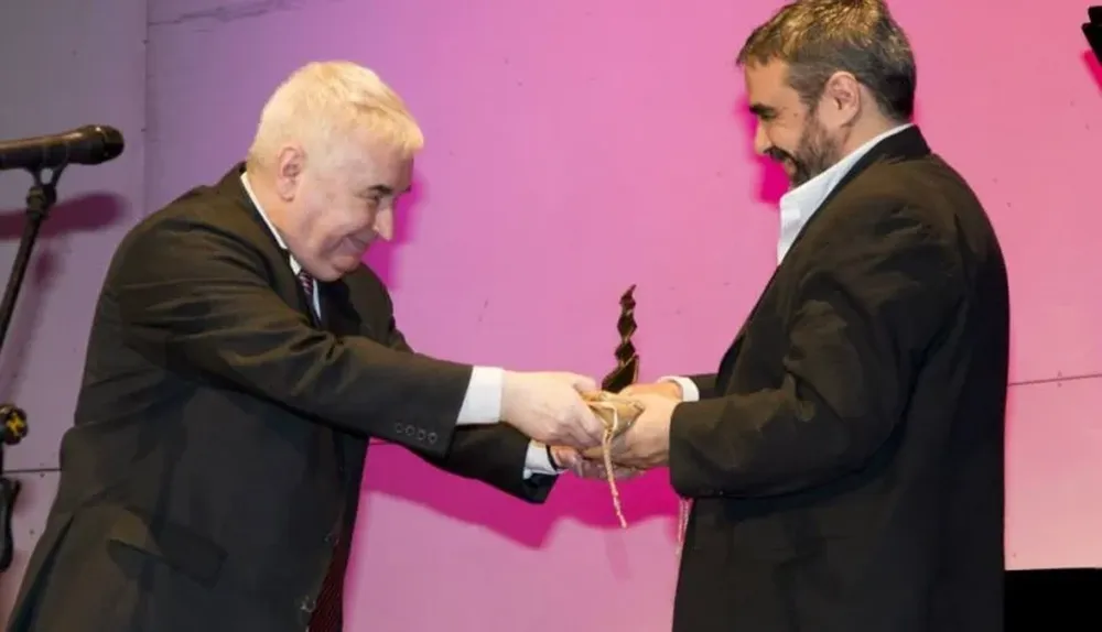 Enrique Mrak junto a Jaime Clara